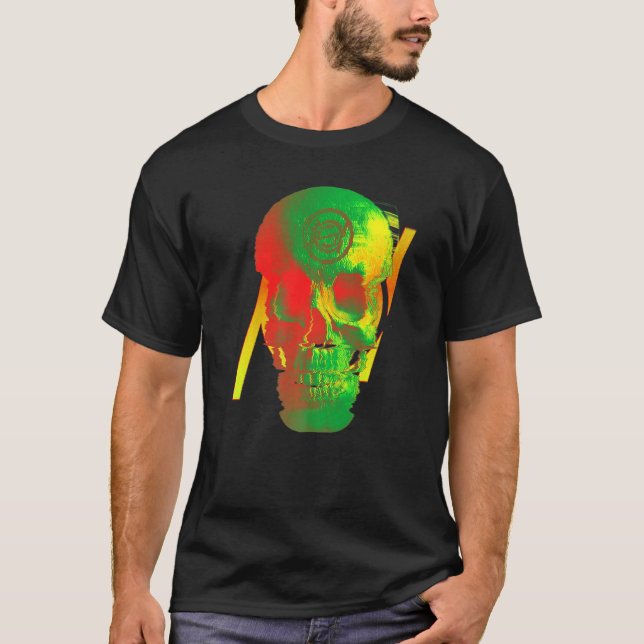 T-shirt Démoniaque crâne (Devant)