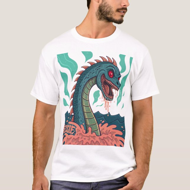 T-shirt Démoniaque Loch Ness Monster - Un cauchemar du D (Devant)