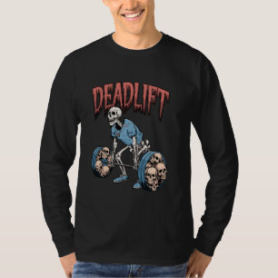 T-shirt Démontage Skull Skeleton Exercice Powerlifting Gym
