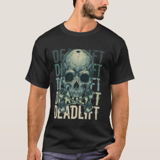T-shirt Démontage Skull Skeleton Exercice Powerlifting Gym