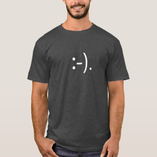 T-shirt d'émoticône de visage de miette