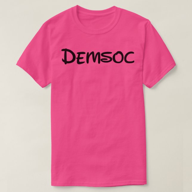 T-shirt DemSoc, socialiste démocratique (Design devant)