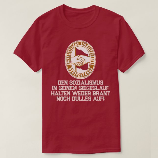 T-SHIRT DEN SOZIALISMUS (Design devant)