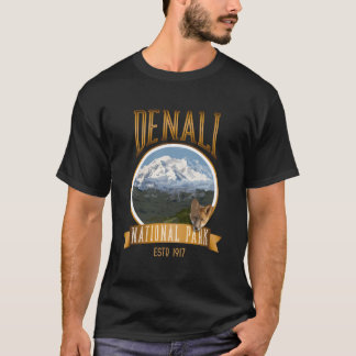 T-shirt Denali Ak Mt McKinley Parc national de Denali avec