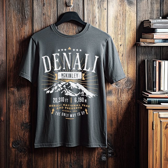 T-shirt Denali Alaska Vintage (Denali Alaska Vintage T-Shirt)