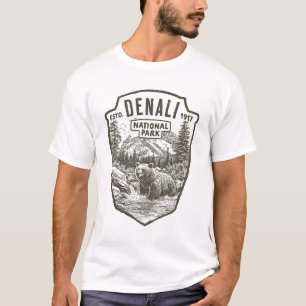 T-shirt Denali Bear River National Park Alaska 1917