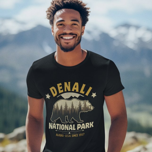 T-shirt Denali National Park Alaska Forest Landscape (Créateur téléchargé)