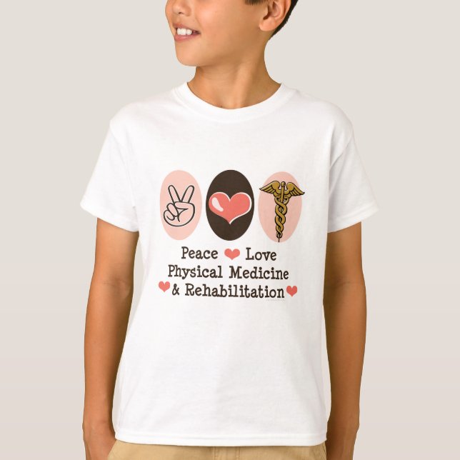 T-shirt d'enfant de l'amour PM&R de paix (Devant)