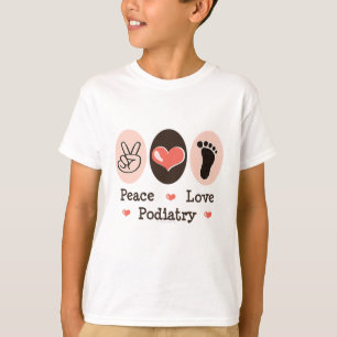 T-shirt d'enfant de pédicure de pédicurie d'amou