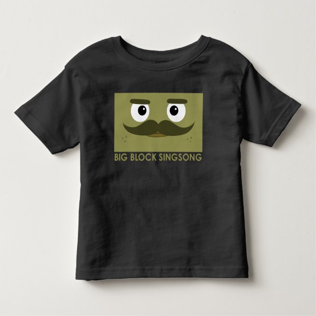 T-shirt d'enfant en bas âge de BBSS Moustachios #1 (Devant)