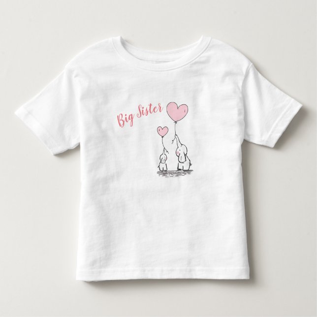 T-shirt d'enfant en bas âge de grande soeur (Devant)