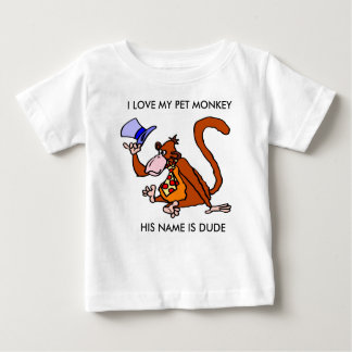 T-SHIRT D'ENFANT EN BAS ÂGE DE SINGE D'ANIMAL