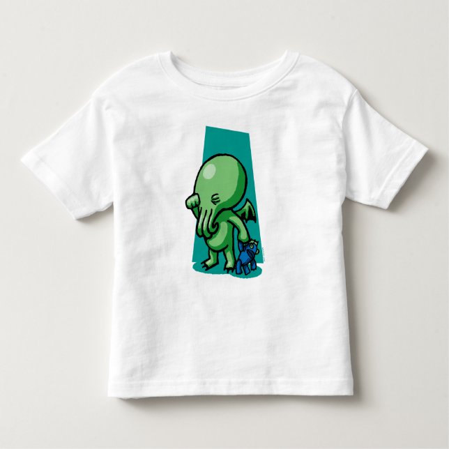 T-shirt d'enfant en bas âge de Sleepytime Cthulhu (Devant)