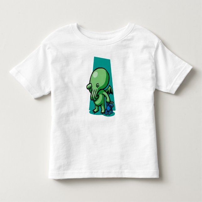 T-shirt d'enfant en bas âge de Sleepytime Cthulhu (Devant)