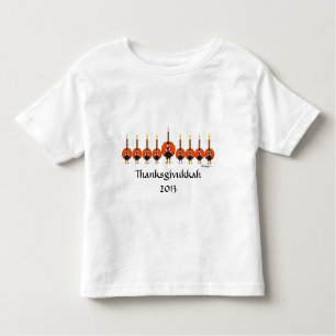 T-shirt d'enfant en bas âge de Thanksgivukkah
