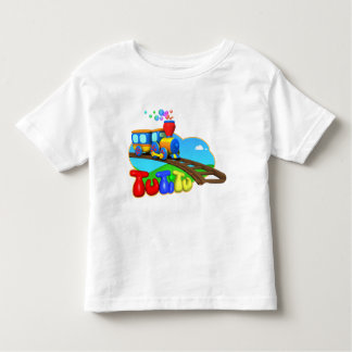 T-shirt d'enfant en bas âge de train de TuTiTu