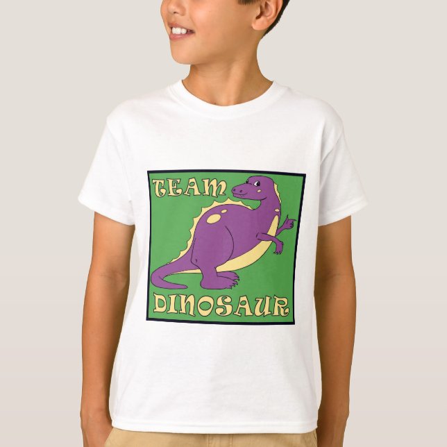 T-shirt d'enfant Équipe dinosaure (Devant)