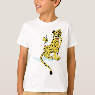 T-shirt d'enfants d'animaux sauvages de guépard