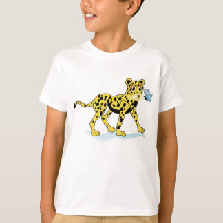 T-shirt d'enfants d'animaux sauvages de guépard