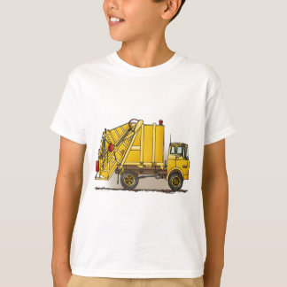 T-shirt d'enfants de construction du camion à