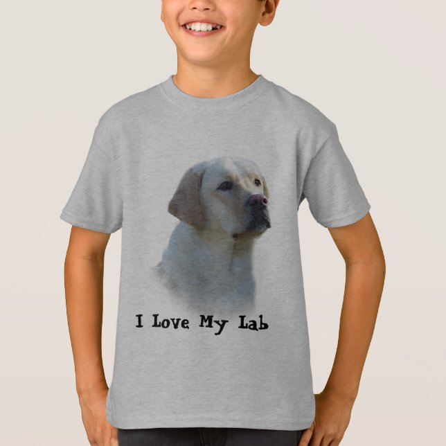 T-shirt d'enfants de labrador retriever (Devant)