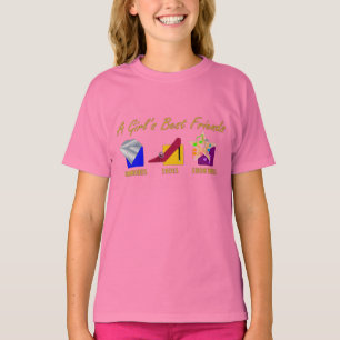 T-shirt d'enfants des meilleurs amis de la fille