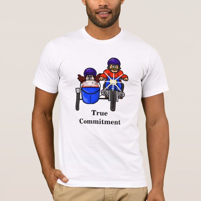 T-shirt d'engagement de couples de cycliste (Devant)