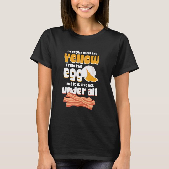 T-shirt Denglisch Drôle Mon Anglais N'Est Pas Jaune De (Devant)