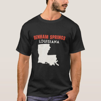 T-shirt Denham Springs Louisiana USA State America Travel
