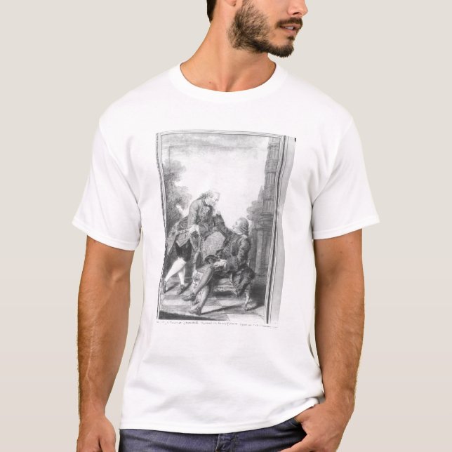 T-shirt Denis Diderot et Melchior, baron de Grimm (Devant)