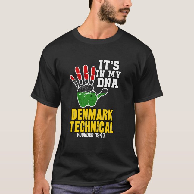 T-shirt Denmark Technical, DTC, Conception de souvenir HBC (Devant)