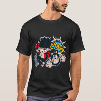 T-shirt Dennis la menace CHAOS style rétro fille drôle