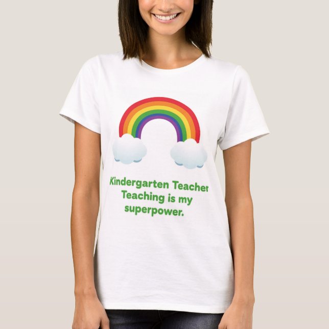 T-shirt d'enseignant de maternelle  (Devant)