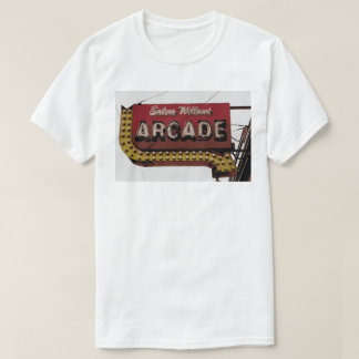 T-shirt d'enseigne au néon d'arcade de saules de