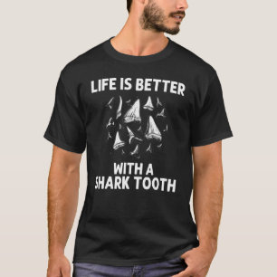 T-shirt Dent de requin pour hommes femmes fossiles de dent