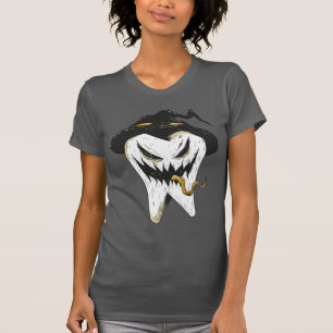 T-shirt Dent Ghoulish effrayante en sorcière Casquette Hal