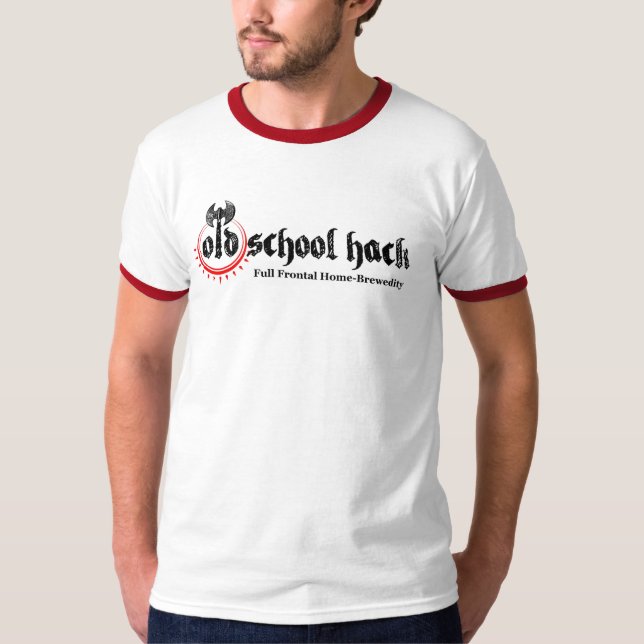 T-shirt d'entaille de vieille école (Devant)