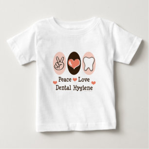 T-shirt dentaire de nourrisson d'hygiène d'amour