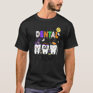 T-shirt Dentaire Dentiste Halloween Boo Équipe Dent Hygién