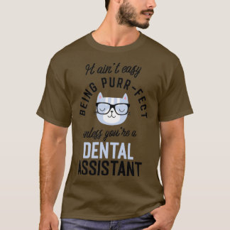 T-shirt Dental Assistant Cadeaux de chat pour Amoureux de