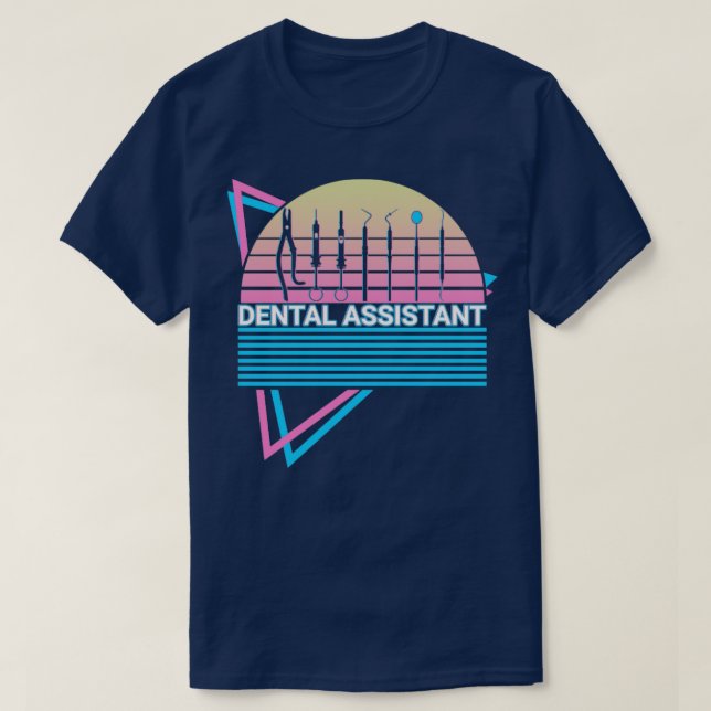 T-shirt Dental Assistant Retro (Design devant)