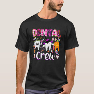 T-shirt Dental Boo Crew Halloween Funny Dentist Assistant