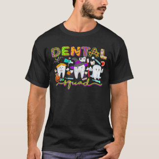 T-shirt Dental Dentist Halloween Boos Crew Funny Costume15
