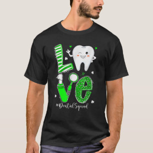 T-shirt Dental Squad Irlandais Dentiste Hygiéniste Pa