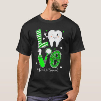 T-shirt Dental Squad Irlandais Dentiste Hygiéniste Pa