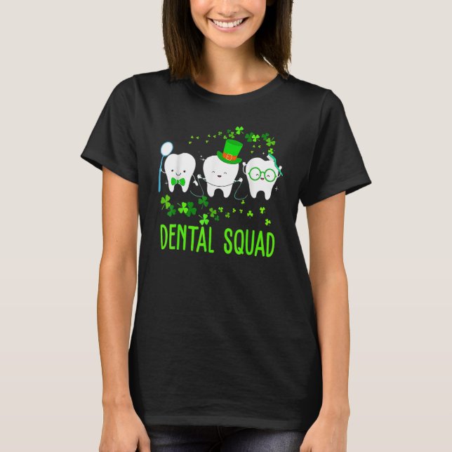T-shirt Dental Squad Leprechaun Teeth St Patricks Day Toot (Devant)