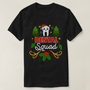 T-shirt Dental Squad Père Noël Dentelle Assistant dentaire