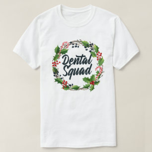 T-shirt Dental Squad Père Noël Dentelle Assistant dentaire