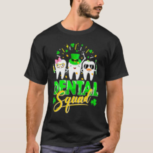 T-shirt Dental Squad Tooth Leprechaun Casquette Funny St P