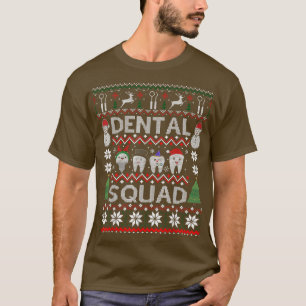 T-shirt Dental Squad Vilain Chandail De Noël Drôle Dentair